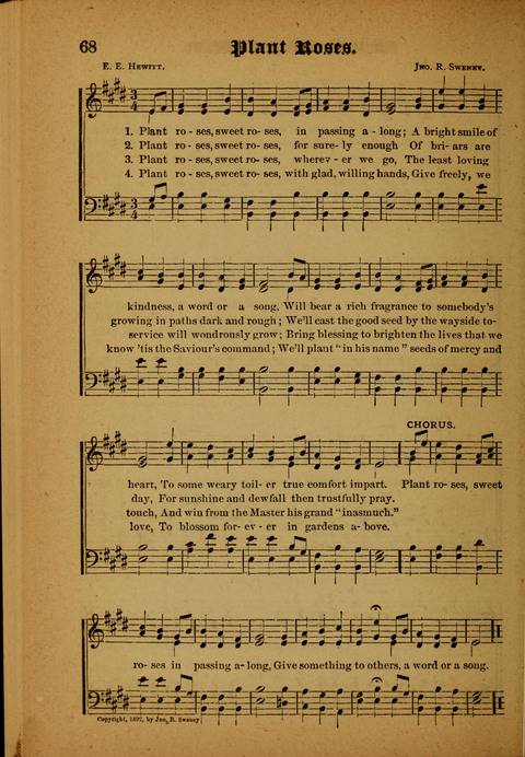 Winning Songs: for use in meetings for Christian worship or work page 68