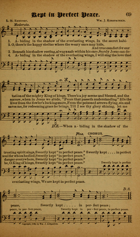 Winning Songs: for use in meetings for Christian worship or work page 69