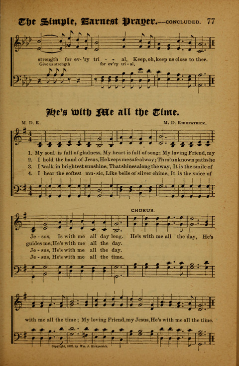 Winning Songs: for use in meetings for Christian worship or work page 77