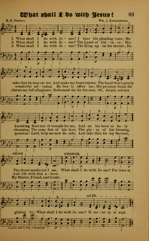 Winning Songs: for use in meetings for Christian worship or work page 83