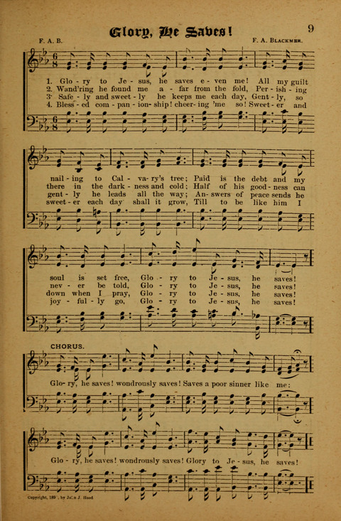 Winning Songs: for use in meetings for Christian worship or work page 9