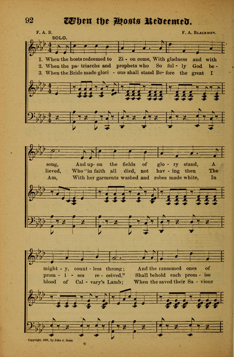 Winning Songs: for use in meetings for Christian worship or work page 92