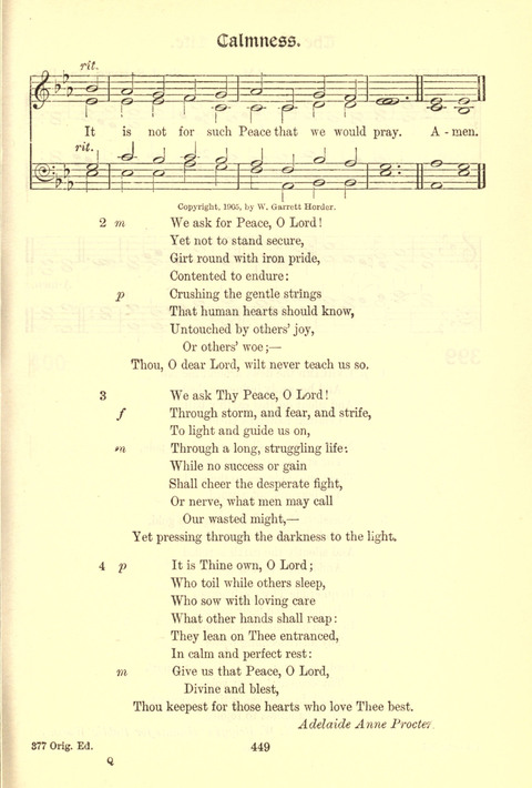 Worship Song: with accompanying tunes page 449