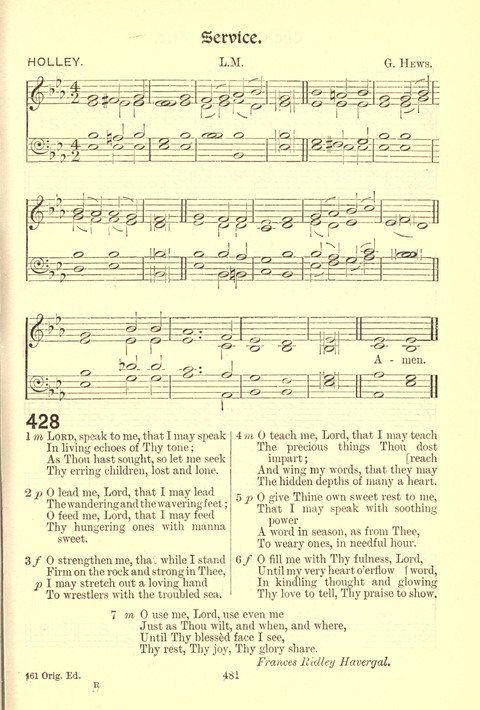 Worship Song: with accompanying tunes page 481