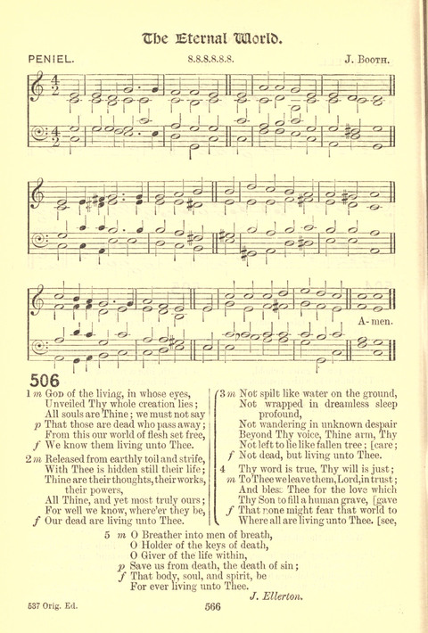 Worship Song: with accompanying tunes page 566