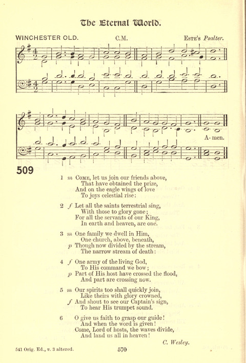 Worship Song: with accompanying tunes page 570