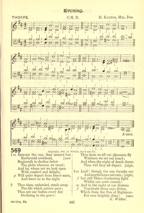 Worship Song: with accompanying tunes page 637