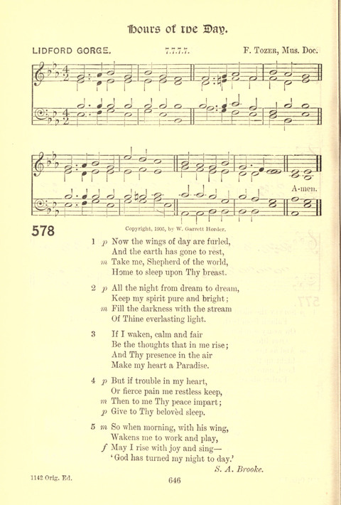 Worship Song: with accompanying tunes page 646