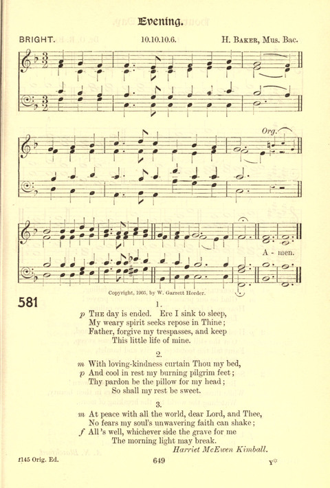 Worship Song: with accompanying tunes page 649