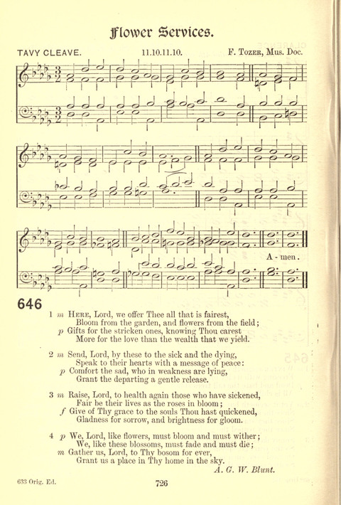 Worship Song: with accompanying tunes page 726