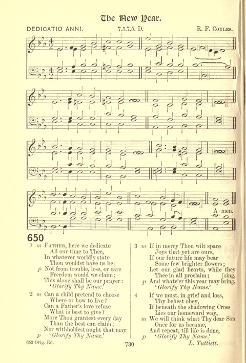 Worship Song: with accompanying tunes page 730