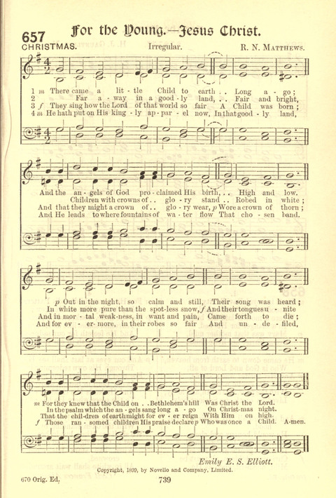 Worship Song: with accompanying tunes page 739