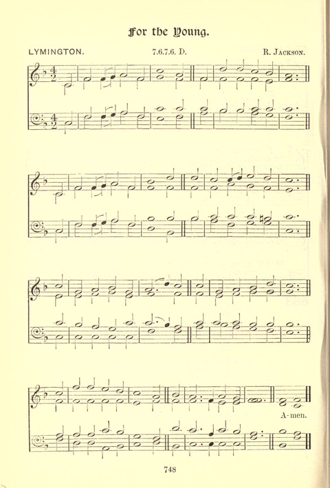 Worship Song: with accompanying tunes page 748