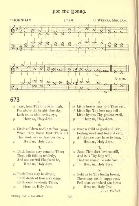 Worship Song: with accompanying tunes page 758