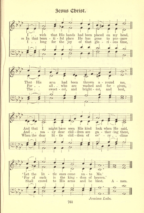 Worship Song: with accompanying tunes page 761