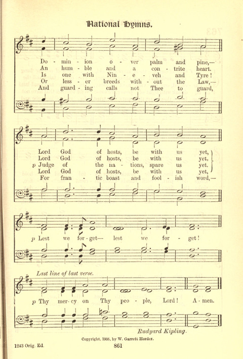 Worship Song: with accompanying tunes page 861