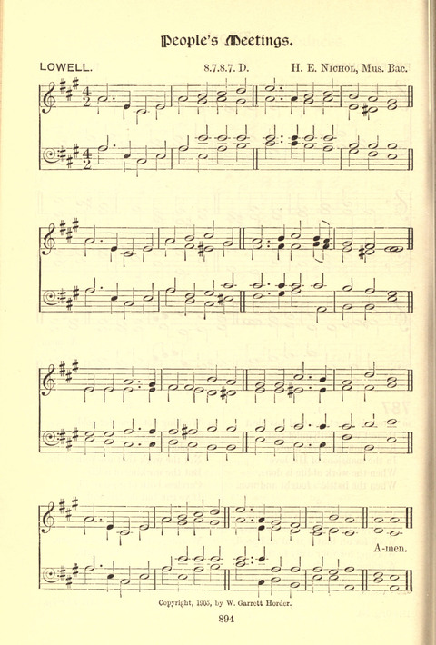 Worship Song: with accompanying tunes page 894