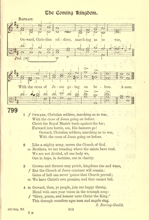 Worship Song: with accompanying tunes page 913