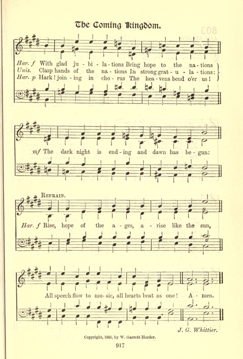 Worship Song: with accompanying tunes page 917