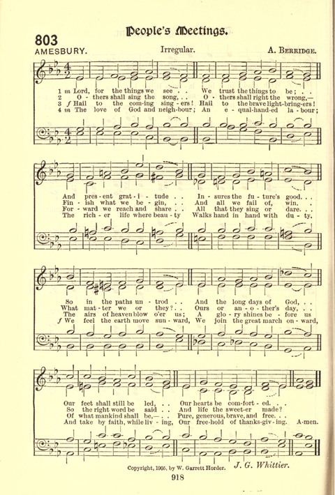 Worship Song: with accompanying tunes page 918