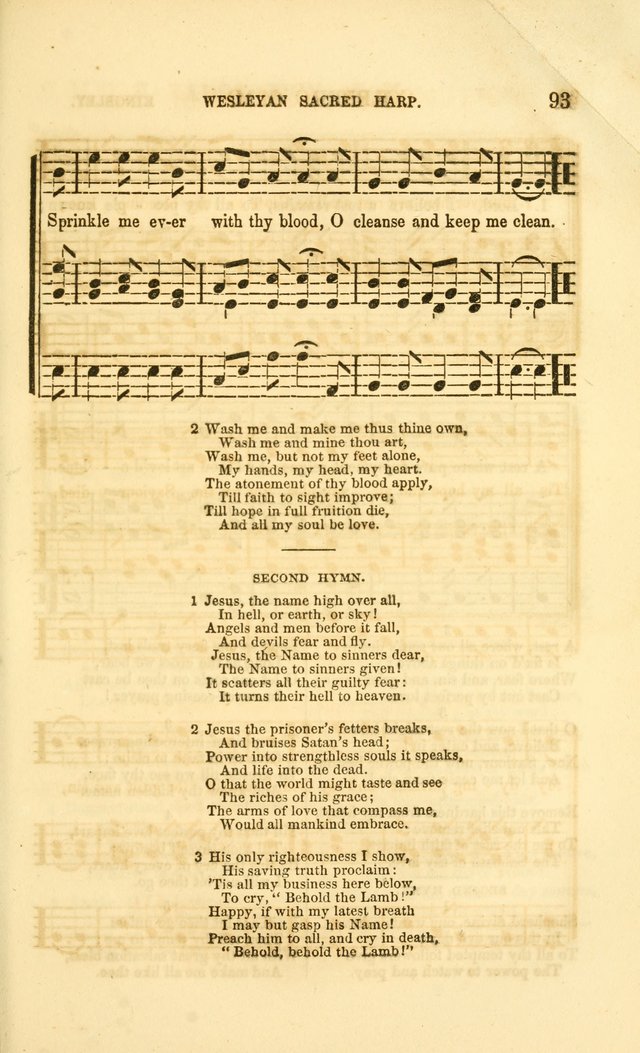 The Wesleyan Sacred Harp: a collection of choice tunes and hymns for prayer class and camp meetings, choirs and congregational singing page 100