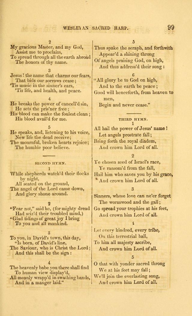 The Wesleyan Sacred Harp: a collection of choice tunes and hymns for prayer class and camp meetings, choirs and congregational singing page 106