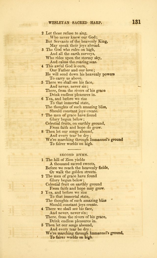 The Wesleyan Sacred Harp: a collection of choice tunes and hymns for prayer class and camp meetings, choirs and congregational singing page 138