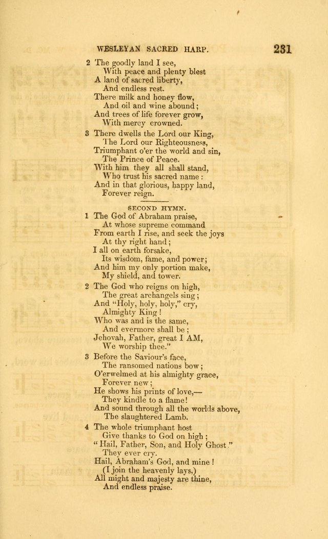 The Wesleyan Sacred Harp: a collection of choice tunes and hymns for prayer class and camp meetings, choirs and congregational singing page 238