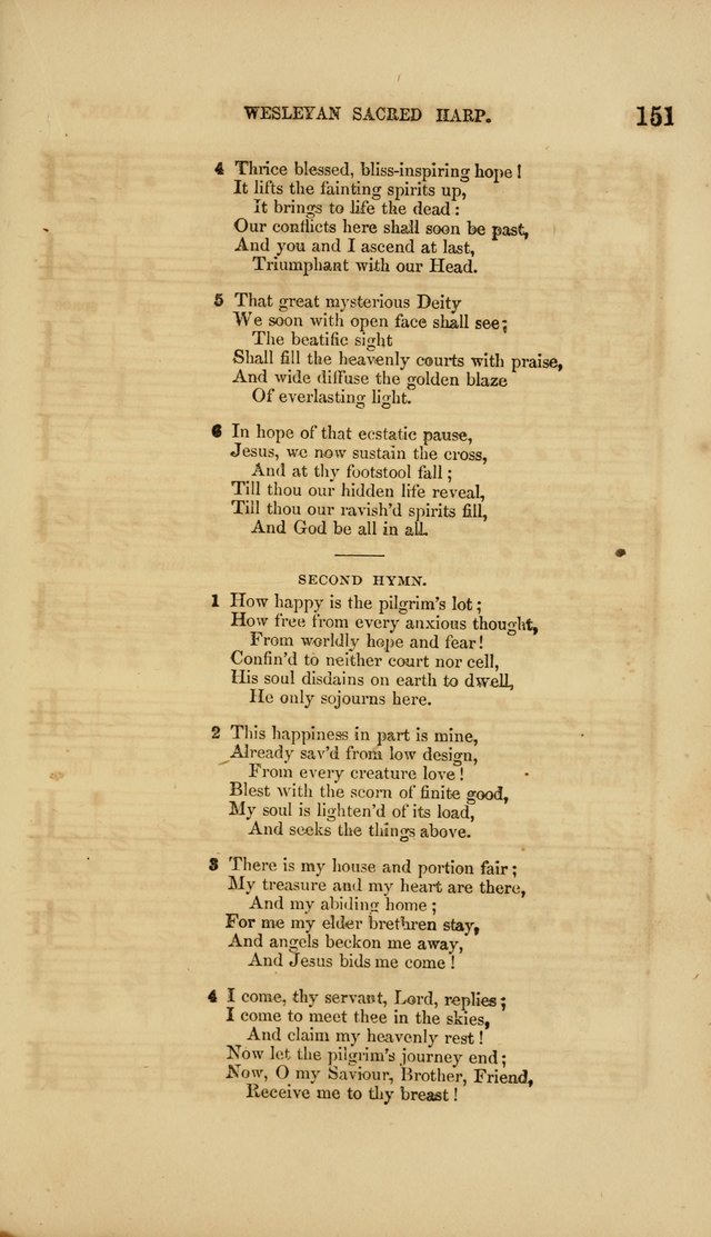 The Wesleyan Sacred Harp: a collection of choice tunes and hymns for prayer class, and camp meetings, choirs, and congregational singing page 156