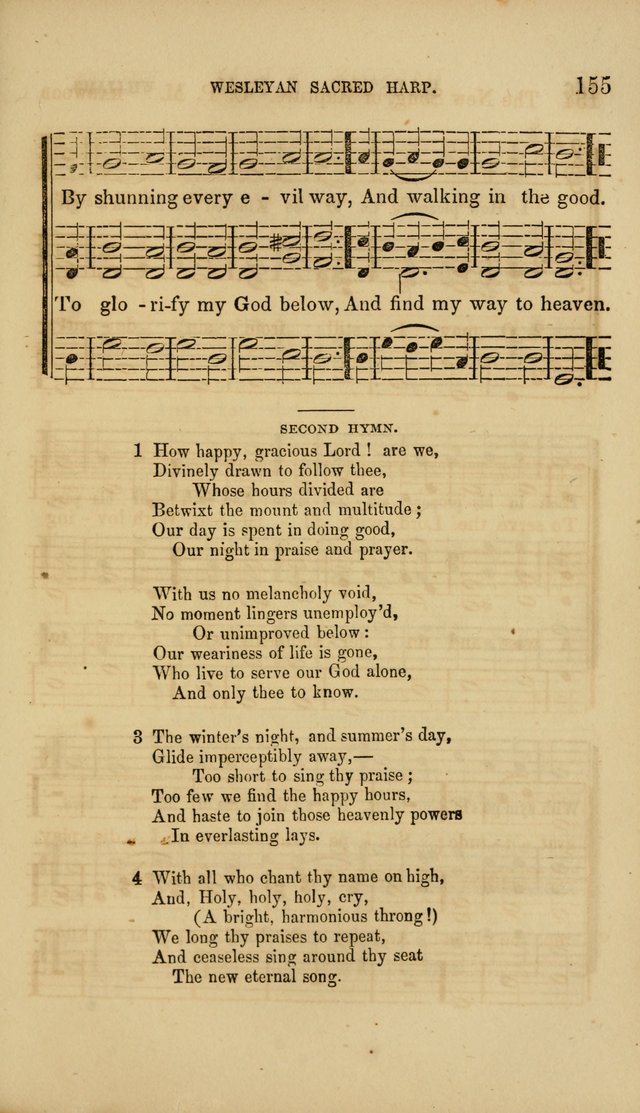 The Wesleyan Sacred Harp: a collection of choice tunes and hymns for prayer class, and camp meetings, choirs, and congregational singing page 160