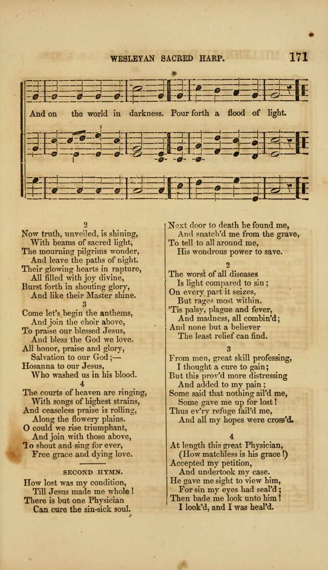 The Wesleyan Sacred Harp: a collection of choice tunes and hymns for prayer class, and camp meetings, choirs, and congregational singing page 176