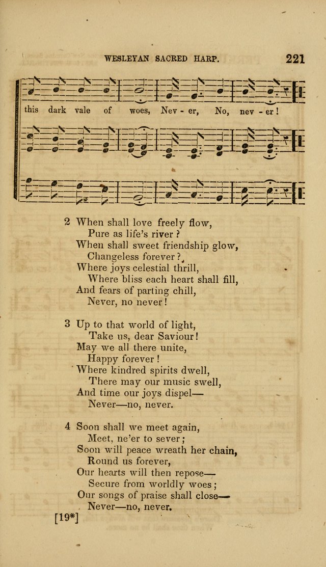 The Wesleyan Sacred Harp: a collection of choice tunes and hymns for prayer class, and camp meetings, choirs, and congregational singing page 226