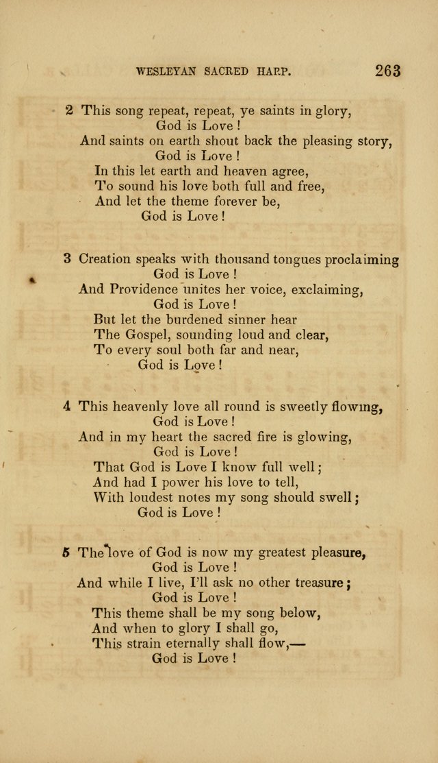 The Wesleyan Sacred Harp: a collection of choice tunes and hymns for prayer class, and camp meetings, choirs, and congregational singing page 268