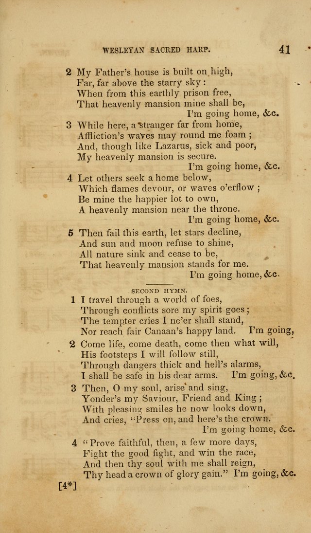 The Wesleyan Sacred Harp: a collection of choice tunes and hymns for prayer class, and camp meetings, choirs, and congregational singing page 46