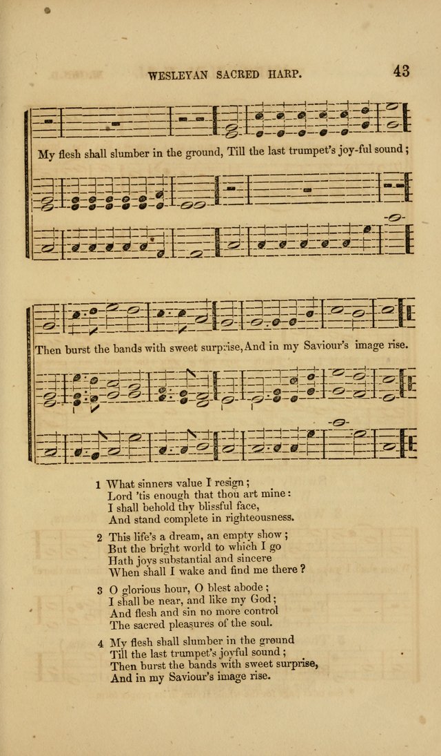 The Wesleyan Sacred Harp: a collection of choice tunes and hymns for prayer class, and camp meetings, choirs, and congregational singing page 48