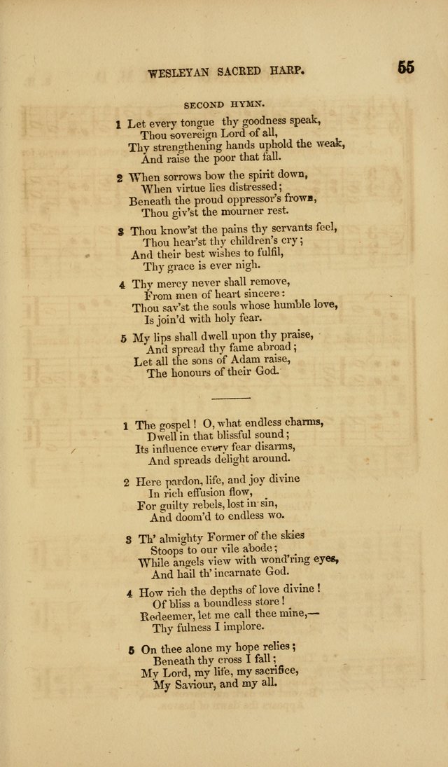 The Wesleyan Sacred Harp: a collection of choice tunes and hymns for prayer class, and camp meetings, choirs, and congregational singing page 60