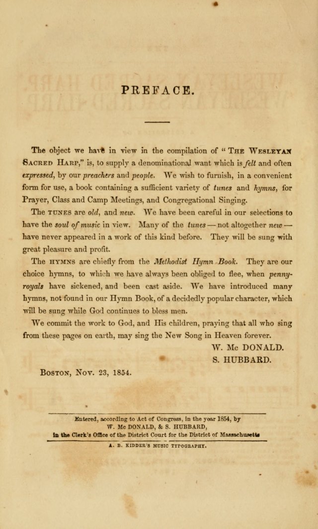 The Wesleyan Sacred Harp: a collection of choice tunes and hymns for prayer class, and camp meetings, choirs, and congregational singing page 7