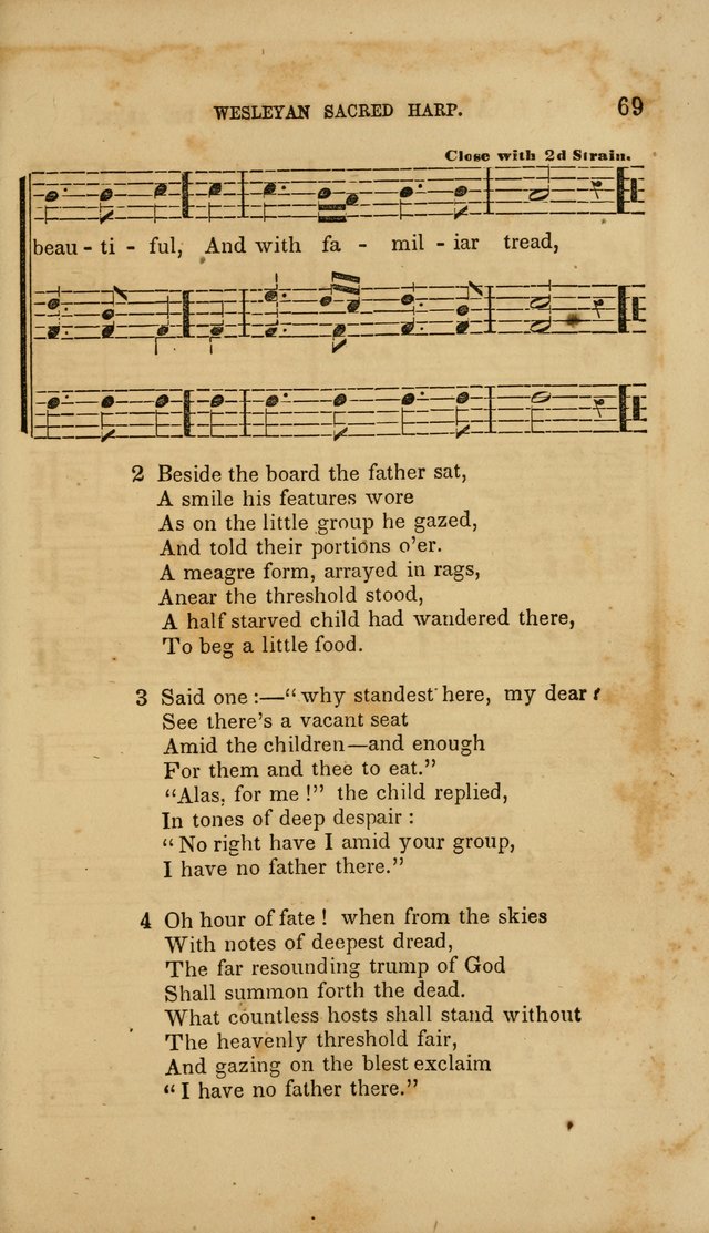 The Wesleyan Sacred Harp: a collection of choice tunes and hymns for prayer class, and camp meetings, choirs, and congregational singing page 74