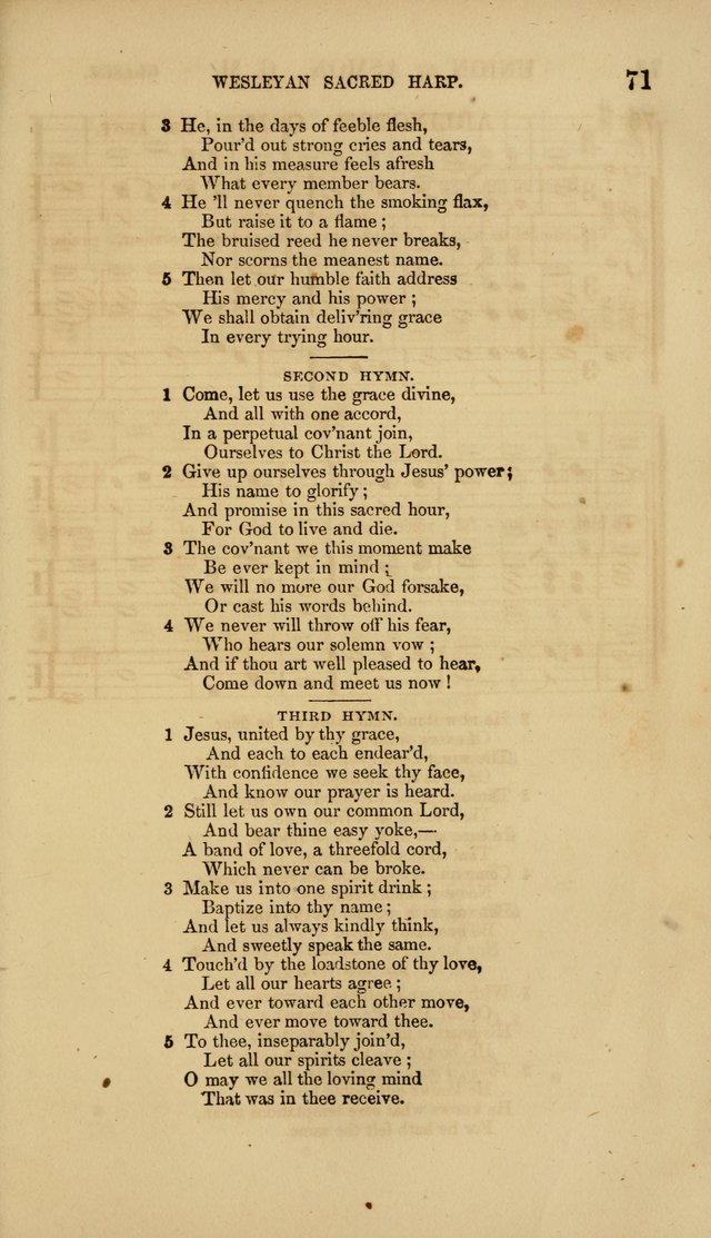 The Wesleyan Sacred Harp: a collection of choice tunes and hymns for prayer class, and camp meetings, choirs, and congregational singing page 76