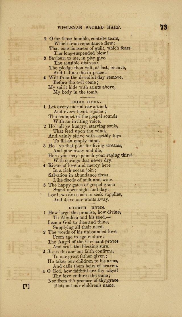 The Wesleyan Sacred Harp: a collection of choice tunes and hymns for prayer class, and camp meetings, choirs, and congregational singing page 78