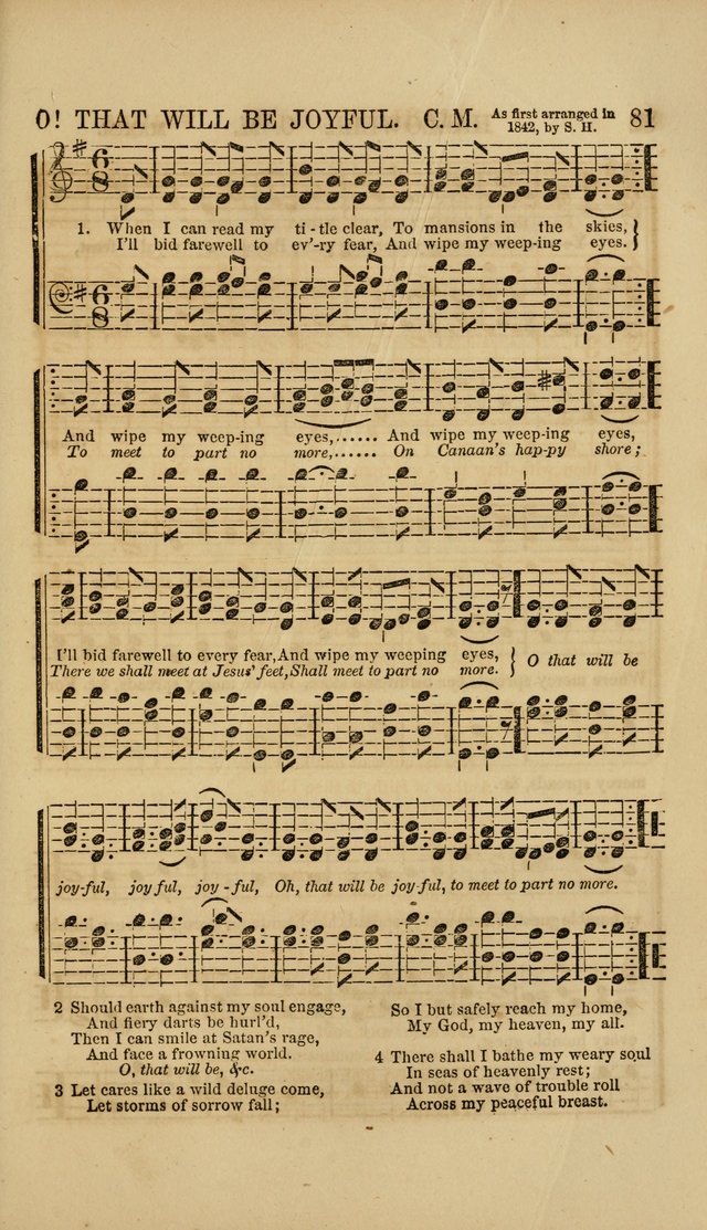 The Wesleyan Sacred Harp: a collection of choice tunes and hymns for prayer class, and camp meetings, choirs, and congregational singing page 86