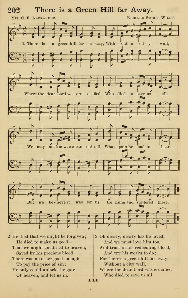 Westminster Sabbath School Hymnal, a collection of hymns and tunes for use in sabbath-schools and social meetings page 142