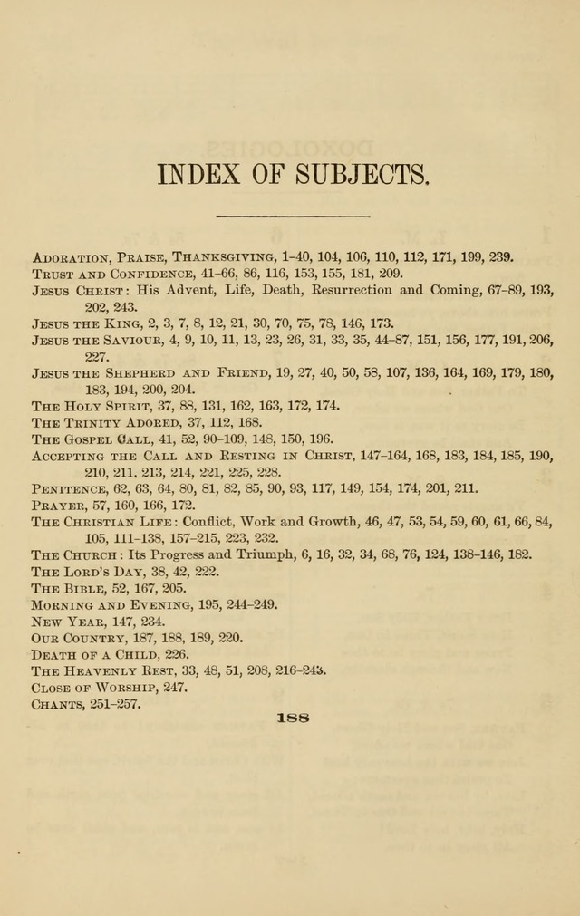 Westminster Sabbath School Hymnal, a collection of hymns and tunes for use in sabbath-schools and social meetings page 189