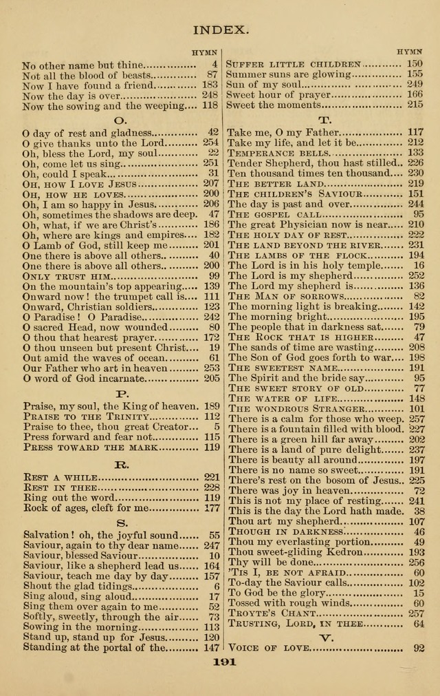 Westminster Sabbath School Hymnal, a collection of hymns and tunes for use in sabbath-schools and social meetings page 192