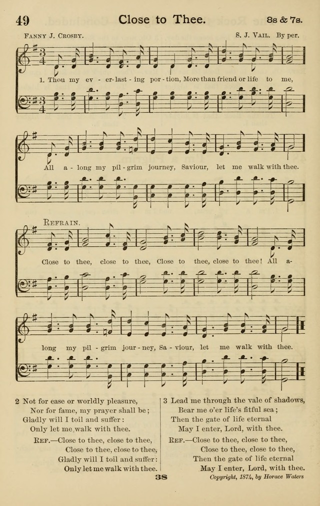 Westminster Sabbath School Hymnal, a collection of hymns and tunes for use in sabbath-schools and social meetings page 39