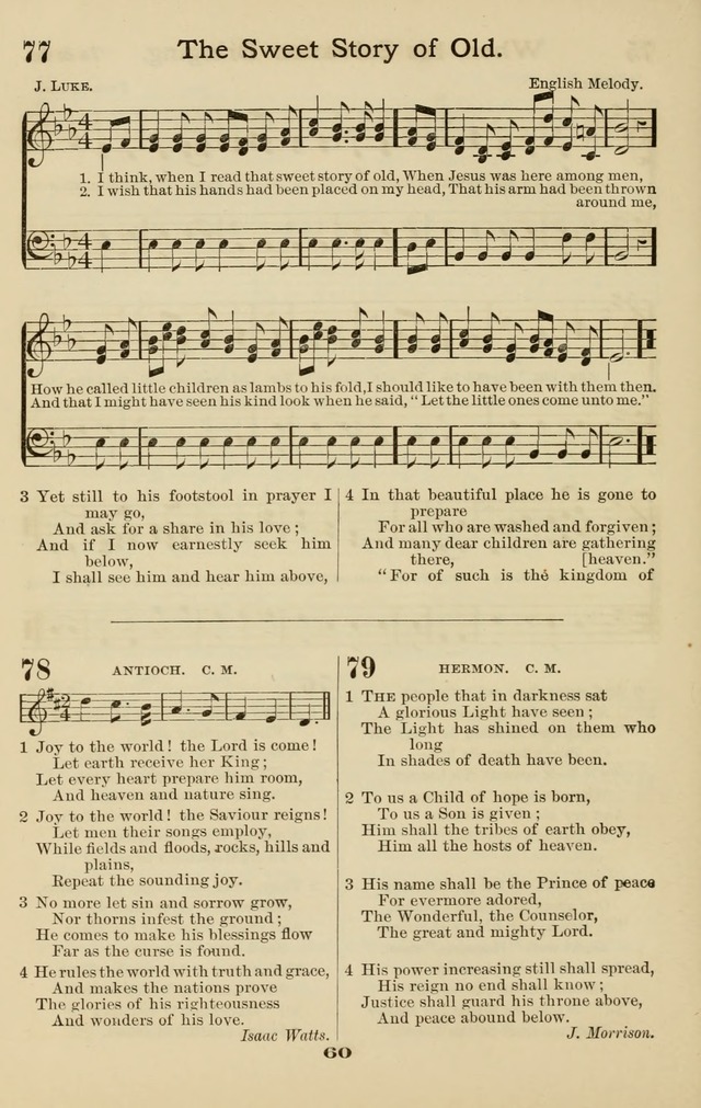 Westminster Sabbath School Hymnal, a collection of hymns and tunes for use in sabbath-schools and social meetings page 61