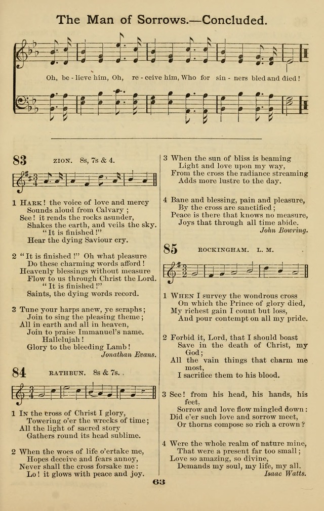 Westminster Sabbath School Hymnal, a collection of hymns and tunes for use in sabbath-schools and social meetings page 64