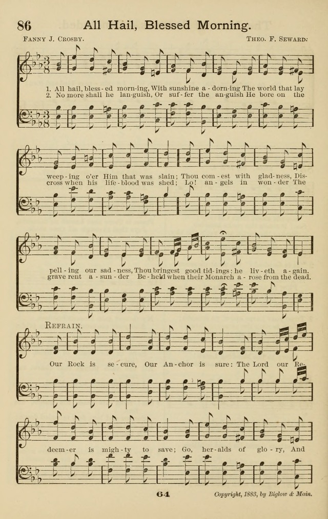 Westminster Sabbath School Hymnal, a collection of hymns and tunes for use in sabbath-schools and social meetings page 65