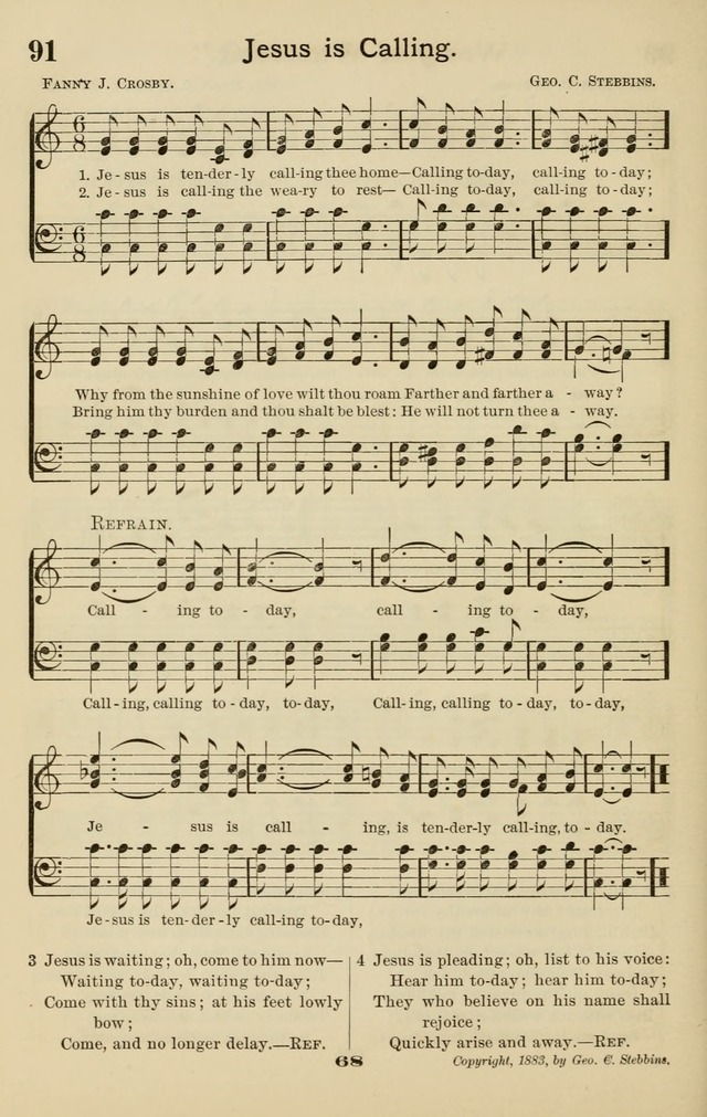 Westminster Sabbath School Hymnal, a collection of hymns and tunes for use in sabbath-schools and social meetings page 69