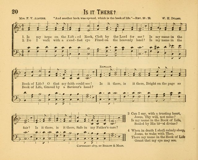 Welcome Tidings: a new collection of sacred songs for the Sunday School  page 25